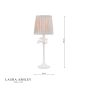 Laura Ashley Eleni Table Lamp Matt White With Shade