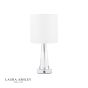 Laura Ashley Blake Rechargeable Table Lamp Polished Chrome and Crystal With Shade LED