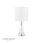 Laura Ashley Blake Rechargeable Table Lamp Polished Chrome and Crystal With Shade LED