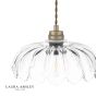 Laura Ashley Bexwell Pendant Matt Antique Brass and Glass