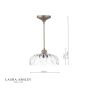 Laura Ashley Bexwell Pendant Matt Antique Brass and Glass