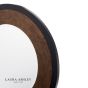 Laura Ashley Cara Small Round Mirror Mottled Bronze 60cm
