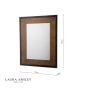 Laura Ashley Cara Small Mirror Mottled Bronze 93 X 72.5cm