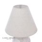 Laura Ashley Pussywillow Table Lamp Cream Ceramic With Shade (Twin Pack)