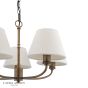 Laura Ashley Denston 5 Light Pendant Antique Bronze With Shade