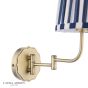 Laura Ashley Denwick Wall Light Matt Antique Brass With Shade