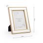 Clemence Photo Frame Mirror and Gold Leaf 5" x 7"