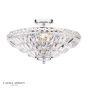 Laura Ashley Vienna 3 Light Semi-Flush Crystal and Polished Chrome