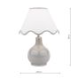 Laura Ashley Bramhope Table Lamp Grey Ceramic With Shade