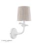 Laura Ashley Eleni Wall Light Matt White With Shade