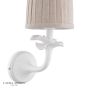 Laura Ashley Eleni Wall Light Matt White With Shade