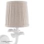 Laura Ashley Eleni Wall Light Matt White With Shade