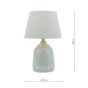 Laura Ashley Campion Table Lamp Blue Ceramic With Shade