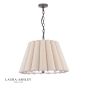 Laura Ashley Holwell 2 Light Pendant Antique Bronze With Shade