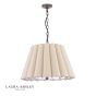 Laura Ashley Holwell 2 Light Pendant Antique Bronze With Shade