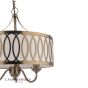Laura Ashley Allerford 3 Light Pendant Satin Bronze and Taupe