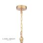 Laura Ashley Eversden Pendant Antique Brass and Crystal
