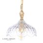 Laura Ashley Eversden Pendant Antique Brass and Crystal