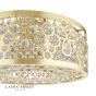 Laura Ashley Tilbrook 4 Light Flush Matt Champagne and Crystal