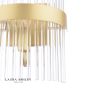 Laura Ashley Alexa Wall Light Glass and Matt Antique Brass