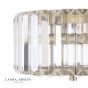 Laura Ashley Fernhurst Small 3 Light Flush Crystal and Antique Brass