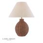 Laura Ashley Fernhill Table Lamp Antique Brown With Shade