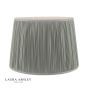 Laura Ashley Hemsley Green 100% Silk Tapered Drum Shade 40cm/16 inch