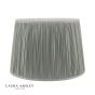 Laura Ashley Hemsley Green 100% Silk Tapered Drum Shade 40cm/16 inch