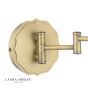 Laura Ashley Denwick Wall Light Matt Antique Brass With Shade