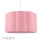 Laura Ashley Loveston Pink Cotton Scalloped Shade 38cm