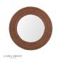 Laura Ashley Cait Mirror Dark Rattan 60cm