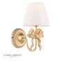 Laura Ashley Larkfield Wall Light Antique Gold With Shade