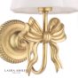 Laura Ashley Larkfield Wall Light Antique Gold With Shade
