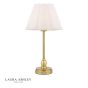 Laura Ashley Erin Rechargeable Table Lamp Matt Antique Brass With Shade LED