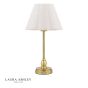 Laura Ashley Erin Rechargeable Table Lamp Matt Antique Brass With Shade LED