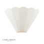 Laura Ashley Scallop Wall Washer White Ceramic