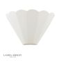 Laura Ashley Scallop Wall Washer White Ceramic