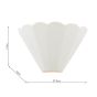 Laura Ashley Scallop Wall Washer White Ceramic