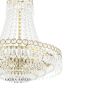 Laura Ashley Enid 5 Light Chandelier Faceted Glass and Matt Antique Brass