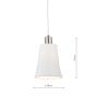 Laura Ashley Porcelain Easy Fit Pendant Cream Ceramic
