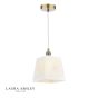 Laura Ashley Porcelain Pendant Cream and Antique Brass