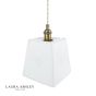 Laura Ashley Porcelain Pendant Cream and Antique Brass