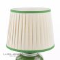 Laura Ashley Colwich Table Lamp Green Ceramic and Antique Brass With Shade