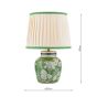 Laura Ashley Colwich Table Lamp Green Ceramic and Antique Brass With Shade