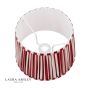 Laura Ashley Denwick Red Cotton Tapered Drum Shade 30cm/12 inch