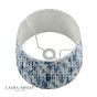 Laura Ashley Adwick Trail Blue Cotton Tapered Drum Shade 30cm/12 inch