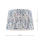 Laura Ashley Adwick Trail Blue Cotton Tapered Drum Shade 30cm/12 inch