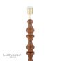 Laura Ashley Millbrook Floor Lamp Dark Wood and Industrial Brass Base Only
