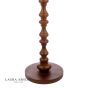 Laura Ashley Millbrook Floor Lamp Dark Wood and Industrial Brass Base Only