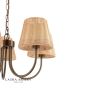 Laura Ashley Hasfield 5 Light Pendant Satin Bronze With Shade